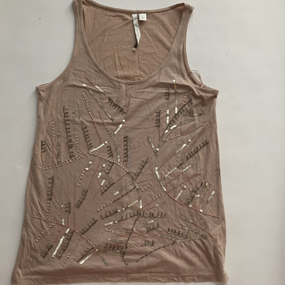 Lauren Conrad Tan Tank Top size Small